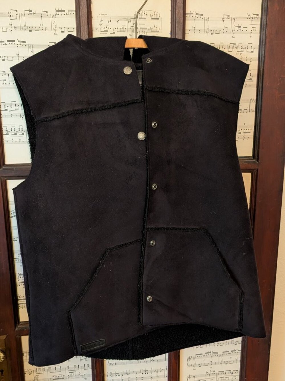 Ralph Lauren Hooded Suede Vest